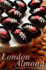 Jadi hari ni saya kongsikan resepi biskut almond london. Almond London Masam Manis