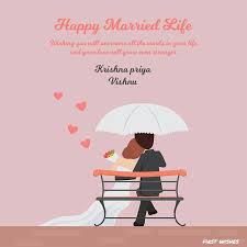 Happy Married Life Wishes Wedding Greeting Card Happy Married Life Wedding Greeting Cards Happy Married Life Quotes Here's how you say it. happy married life wishes wedding