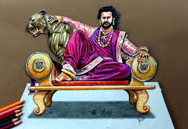 Pin On Bahubali 2 Drawing Prabhas Anushka Shetty