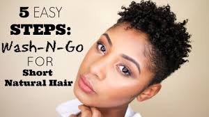 In this video, i will show you 3 easy and also my favorite hairstyles to wear if you have short/medium length natural hair! 5 Easy Steps How To Wash Go For Short Natural Hair Youtube
