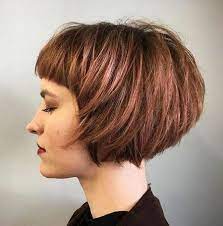 Messy Bob With Fringe Short Bob Haircuts For Women Bobwithfringe In 2020 Bobs Haircuts Short Bob Haircuts Bob Hairstyles