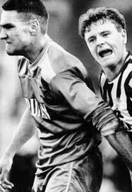 Vinnie jones & paul gascoigne. Vinnie Jones Reveals Coach Taught Him Crotch Grab Used On Gazza Daily Star