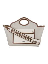 Burberry Leather-Trimmed Small Pocket Tote - Neutrals Totes, Handbags -  BUR365905 | The RealReal