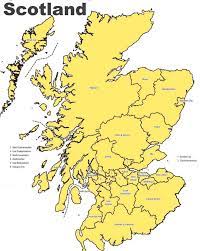 Administrative Divisions Map Of Scotland Scotland Map Administrative Division Scotland History