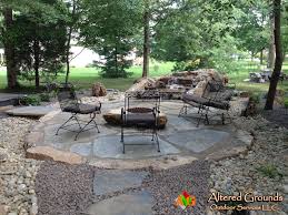 This harter backyard patio fire pit by this fire pit is sturdy and makes a wonderful fire for backyard gatherings. Fire Pits Altered Grounds Landscaping