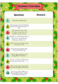 If you paid attention in history class, you might have a shot at a few of these answers. Printable Christmas Trivia Game Moms Munchkins