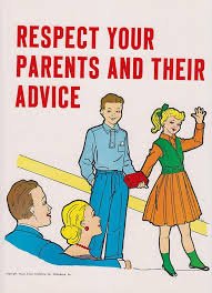 Vintage School Poster Respect Your Parents And Their Advice Etsy Respect Your Parents School Posters Vintage School