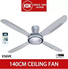 It's ideal for homes with low ceilings and is designed with four. Qoo10 Kdk Ceiling Fan With Remote V56vk 140cm 56 Inches 1 Year Warranty Major Appliances