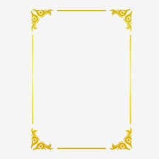 Black And Gold Border Png 