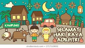 Suasana hari raya aidilfitri di kampung. Balik Kampung Hari Raya Aidilfitri Celebration Stock Vector Royalty Free 1653479167 Vector Greetings Celebrities