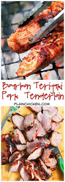 Bourbon Teriyaki Pork Tenderloin Recipe Only 5 Ingredients Teriyaki Marinade Bourbon Brown Sugar Pork Tenderloin Recipes Pork Recipes Tenderloin Recipes
