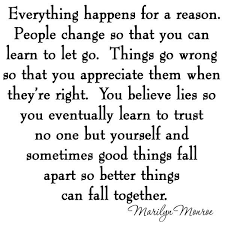 Vwaq Everything Happens For A Reason Marilyn Monroe Quotes Wall Decal Reason Quotes Life Quotes Monroe Quotes