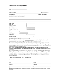 A sale and purchase agreement or a purchase and sale agreement provides the foundation for facilitating the transaction to take place. Conditional Sale Agreement In Word And Pdf Formats