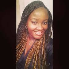 Black Box Braids With Color Tips Box Braids With Color In The Back Colored Box Braids Colored Braids African Braids Hairstyles