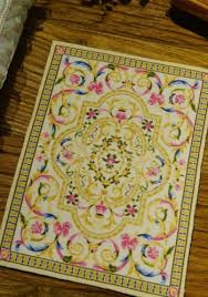 Rug living room suppliers looking to buy in bulk. Classic French Swirls Pink Yellow Beautiful Dollhouse 1 12 Rug Rugs Dollhouse Rug Doll House