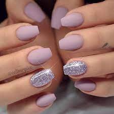 This nail design would be great for a wedding, or any other special occasion. 30 Trendy Short Coffin Nails Design Ideas Naildesignsjournal Com Manicura De Unas Unas De Gel Bonitas Manicura Para Unas Cortas