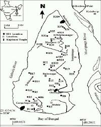 Map showing study sites with sampling stations in black blotches... |  Download Scientific Diagram