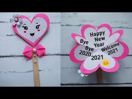 New year cards are especially designed to share your warm wishes showing the love and care that you many people have their own way of making happy new year cards and in fact, it is a great idea to add creativity during the new year holidays. How To Make Happy New Year Card Cute New Year Greeting Card Making Ideas Diy New Year Card 2021 Youtube