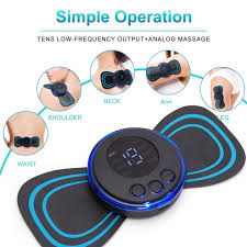 Mini-Body-Massager-Pulse-Neck-Pain-Relief-EMS-Butterfly-Body-Massager-Men--Women
