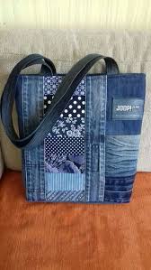 Kirkyama Canta Sewing Jeans Recycled Jeans Bag Jeans Bag