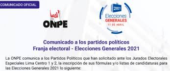 Onpe facilita detalles respecto del cómputo de resultados electorales en segunda elección presidencial 2021. Onpe Solicita A Partidos Politicos Datos Del Tesorero O Responsable De Campana
