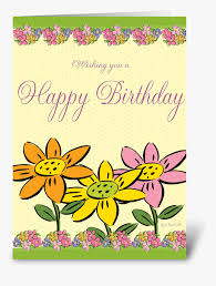 Thanks to adobe spark, you can create something unique and heartfelt in your own home. Three Flowers Birthday Card Greeting Card Greeting Card Hd Png Download Kindpng