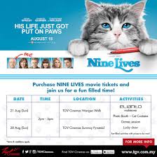 Visit them at micro retail till 10pm today! Tgv Cinemas Purchase Nine Lives Tickets And Join Us At Tgv Cinemas Wangsa Walk Today To Enjoy Fun Filled Activities Click This Link For Further Info Https Www Tgv Com My Promotions Promos Nine Lives Fun Filled Event Facebook