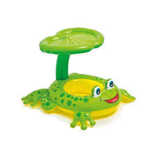 Intex Froggy Friend Toddler Pool Float With Canopy Walmart Com Baby Pool Floats Baby Float Baby Pool