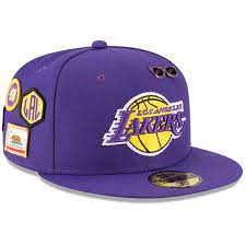 Los Angeles Lakers New Era 2018 Draft 59fifty Fitted Hat Purple In 2021 Fitted Hats Los Angeles Lakers New Era