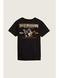 Shop designer jeans and designer clothing for women, men, & kids at the official true religion store. Gold Branded Logo Tee