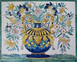 Italian tile murals tuscan backsplash tiles. Portuguese Murals 17th Century Tile Murals Decorative Ceramic Tile Tile Art