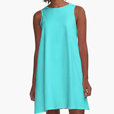 The color was so sharp that i had to grab a picture of it. Cheap Solid Light Aquamarine Aqua Blue Green Color A Line Dress By Cheapest Redbubble