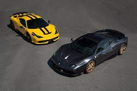 Hd Wallpaper Yellow Grey Ferrari Ferarri Black Stripes 458 Speciale Wallpaper Flare