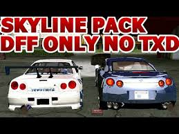 Samurai skin doaxvv patty shiny p. Gta Sa Android Nissan Skyline Mega Pack Dff Only No Txd Youtube