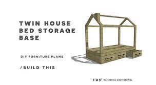 My daughter's old twin box spring started falling apart recently and could not be put back together. Diy Furniture Plans How To Build A Storage Base For The Twin House Bed The Design Confidential