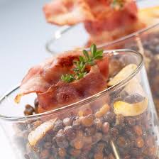 Salade De Lentilles Aux Lardons Recette Salade De Lentilles Lentilles Lardons Et Alimentation
