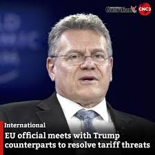 Hoping to head off a potential trade conflict, a top European Union  official stressed the importance of active engagement and fairness in trade  during a four-hour meeting with Trump administration officials. For