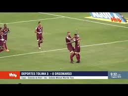 Lea aquí todas las noticias sobre deportes: Tolima Vs Orsomarso 3 0 Copa Aguila 2019 Octavos De Final Ida Youtube