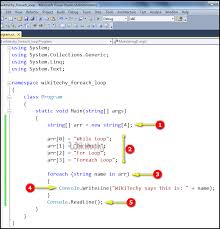 C#'s foreach loop doesn't have an index variable. C Foreach Loops By Microsoft Award Mvp C C Tutorial C Net Learn In 30sec Wikitechy