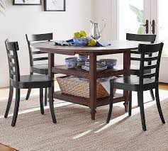 Pottery Barn Shayne Drop Leaf Kitchen Table Salvaged Black Furniture Kitchen Table Table