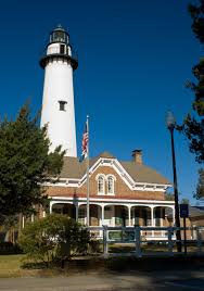 Located Near The Village And Pier The St Simons Island Lighthouse Is One Of Only Five Surviving Light Towers In Island Lighthouse Lighthouse St Simons Island