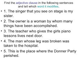 Noun clauses begin with words such as how, that, what, whatever, when, where, whether, which, whichever, who, whoever, whom, whomever , and. Adjective Adverb And Noun Clauses Adjective