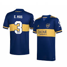 Boca juniors home jersey mens 2020/21. Emmanuel Mas Boca Juniors 2020 2021 Navy Home Jersey Men S Boca Juniors Jersey Junior