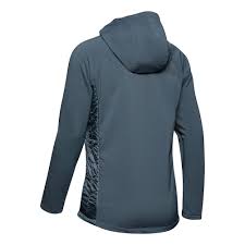 Under Armour Coldgear Reactor Performance 3g Hybrid Training Jacket Women Grey Blue