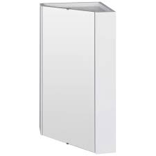 Ideal for storing all kinds of bathroom essentials, including toothbrushes, toothpaste, and shower gel. Nuie Premier Mayford High Gloss White 459mm Corner Mirror Cabinet