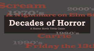 The 1950s were a time of rapid cultural change and economic growth. Halloween Decades Of Horror Movie Trivia Game