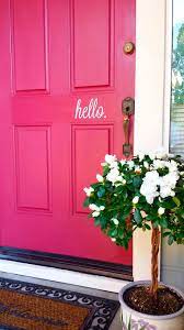 Hello Wall Decal Hello Sticker For Front Door Hello Door Decal Front Door Makeover Front Door