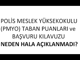 Peki polislik için taban puanlar kaç? Polis Meslek Yuksek Okullarinin Pmyo Taban Puanlari Ve Basvuru Kilavuzu Neden Hala Aciklanmadi Youtube