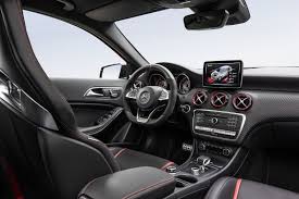 The Dynamic And Sports Character Interior Of The New Mercedes Amg A 45 Mercedes Amg A 45 4mati Mercedes A Class Benz A Class High Performance Cars