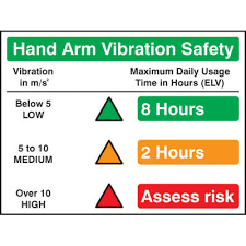 Hand Arm Vibration Sign 4447